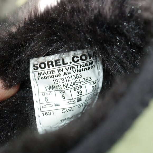 Sorel Women Bodega Run Slip On Shoe Size 8 Green Camo Mule Slipper Quilted Nylon - Picture 9 of 12